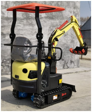 950kg Mini Construction Digger Machine 1800mm Depth Road Making Machine LG12E